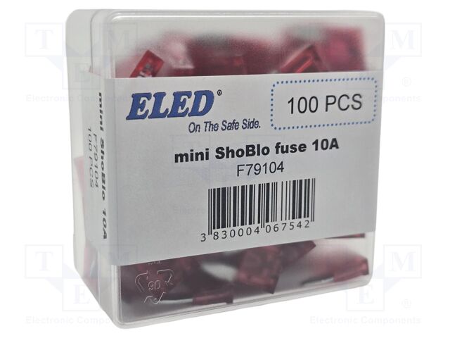 Fuse: fuse; 10A; 32VDC; automotive; 11.2mm; 11.2x4x17mm