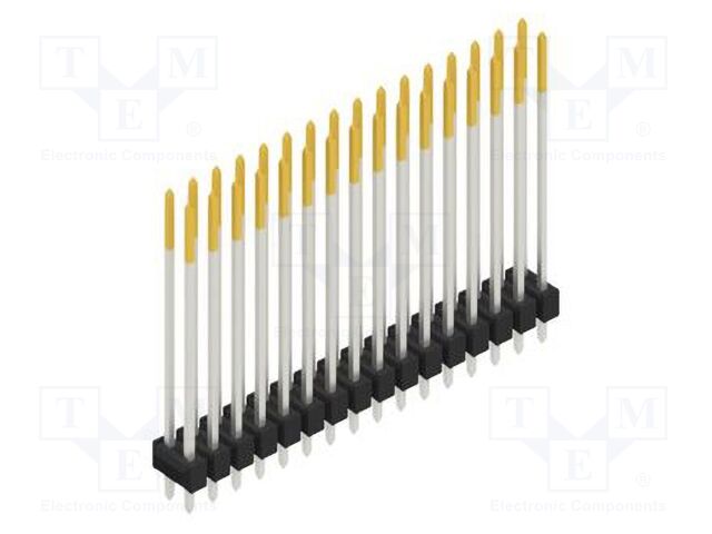 Connector: pin strips; pin header; male; PIN: 32; 2.54mm; THT; 2x16