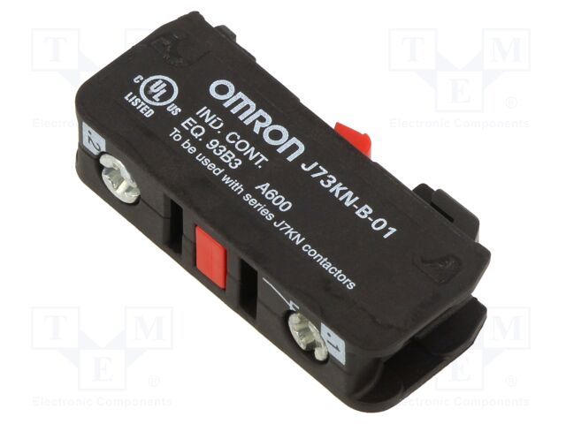 Auxiliary Contact, Mini Contactor Relays, 1NC, Front Mount, Screw, J7K Series