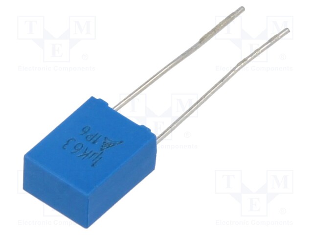 Capacitor: polyester; 1uF; 40VAC; 63VDC; Pitch: 5mm; ±10%; -55÷125°C