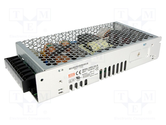 Power supply: switched-mode; modular; 205.2W; 36VDC; 199x98x38mm