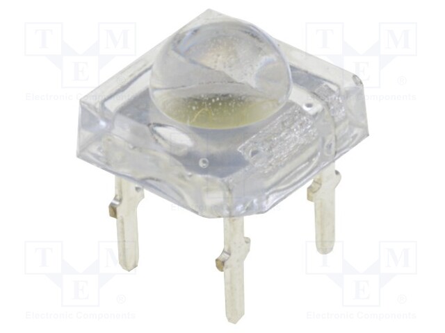 LED Super Flux; 7.6x7.6mm; white cold; 27(typ)lm; 120°; 2.9÷3.6V