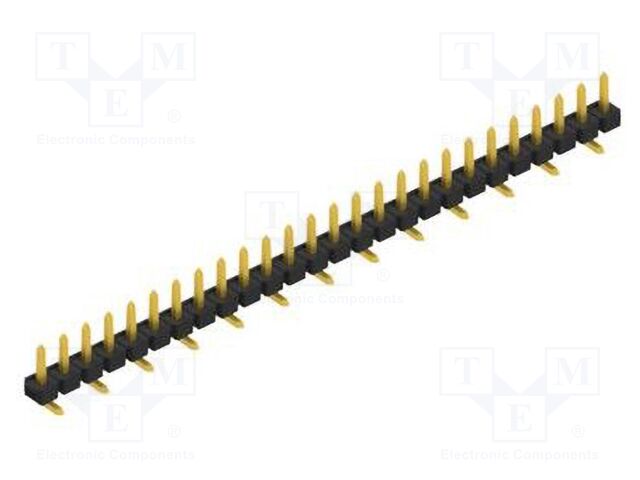 Connector: pin strips; pin header; male; PIN: 26; 2.54mm; SMT; 1x26