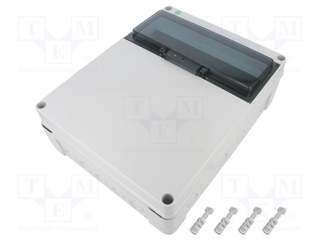 Enclosure: for modular components; IP65; light grey; ABS + PC