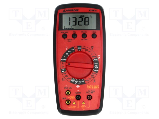 Digital multimeter; LCD 3,75 digit (3999); Bargraph: 41segm.