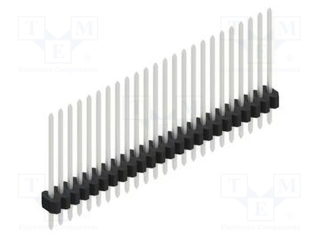 Connector: pin strips; pin header; male; PIN: 24; 1.27mm; THT; 1x24