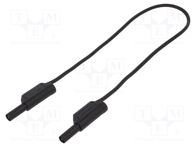 Test lead; PVC; 0.5m; black; 32A; Cond.cross sec: 2.5mm2