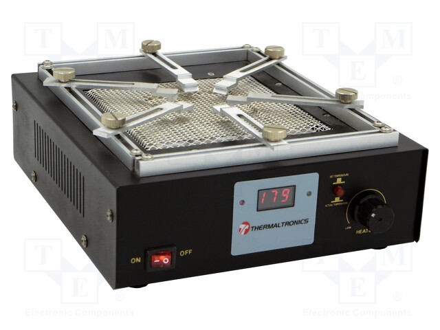 Preheater; ESD; 130x130mm; 600W; Plug: EU; Display: 3-digit LED