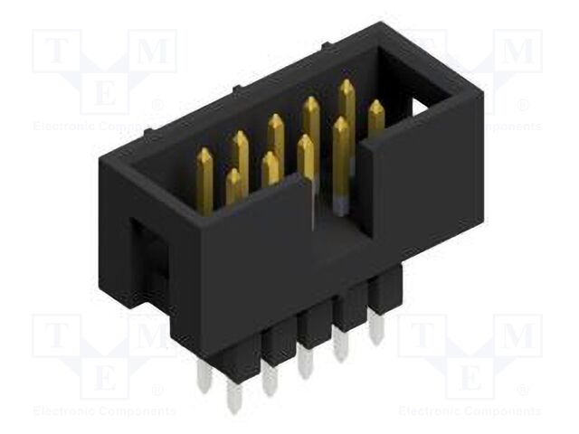 Connector: pin strips; pin header; male; PIN: 10; 2.54mm; THT; 2x5