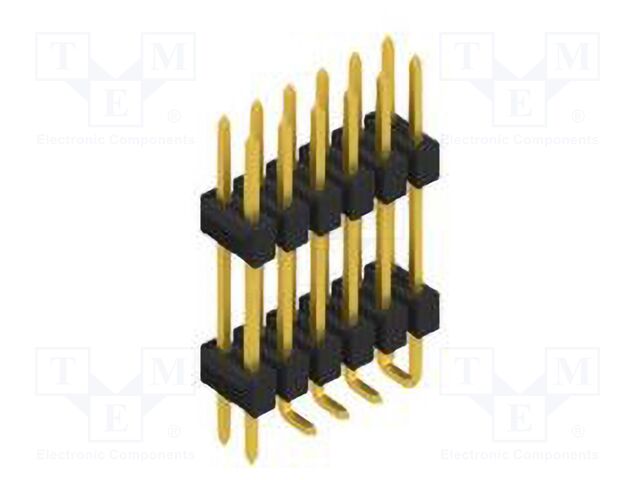 Connector: pin strips; pin header; male; PIN: 12; 2.54mm; SMT; 2x6