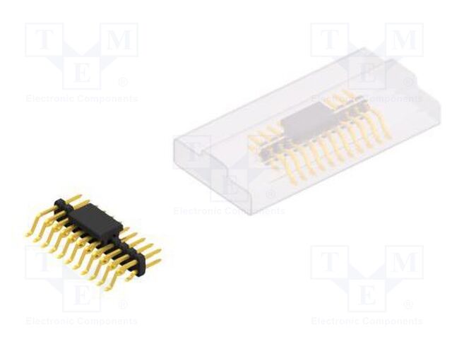 Connector: pin strips; pin header; male; PIN: 22; 2mm; SMT; 2x11