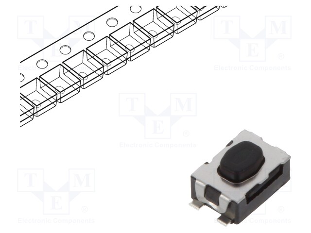 Microswitch TACT; SPST-NO; Pos: 2; 0.05A/32VDC; SMT; none; 4N; 1.9mm