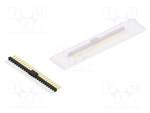Connector: pin strips; pin header; male; PIN: 25; 2.54mm; SMT; 1x25