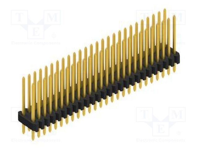 Connector: pin strips; pin header; male; PIN: 52; 1.27mm; THT; 2x26