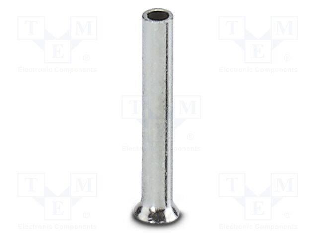 Tip: bootlace ferrule; non-insulated; copper; 0.25mm2; tinned