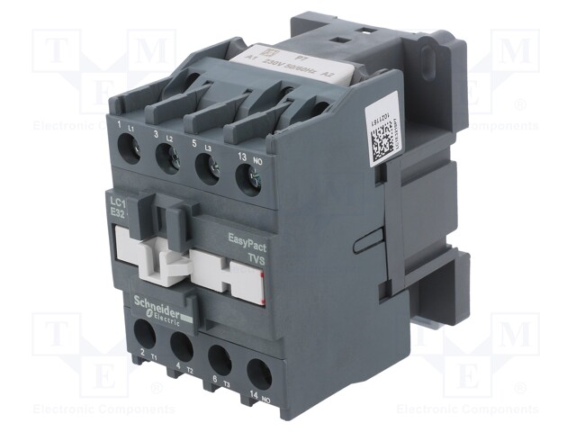 Contactor: 3-pole; NO x3; Auxiliary contacts: NO; 230VAC; 32A; DIN