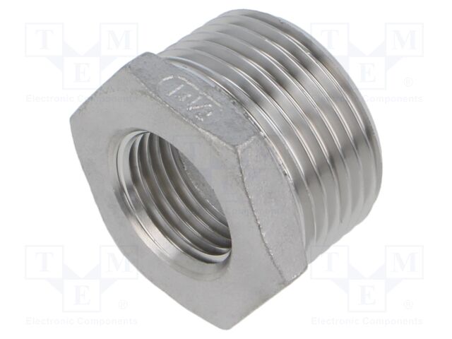 Male-female,reductive; max.10.5bar; 1.4408 stainless steel