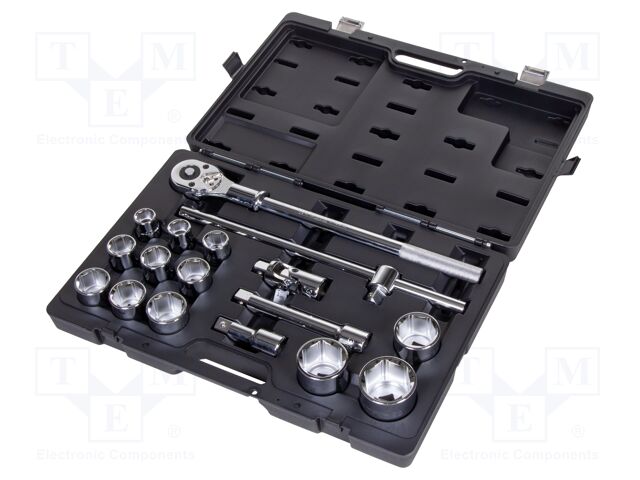 Wrenches set; socket spanner; 17pcs.