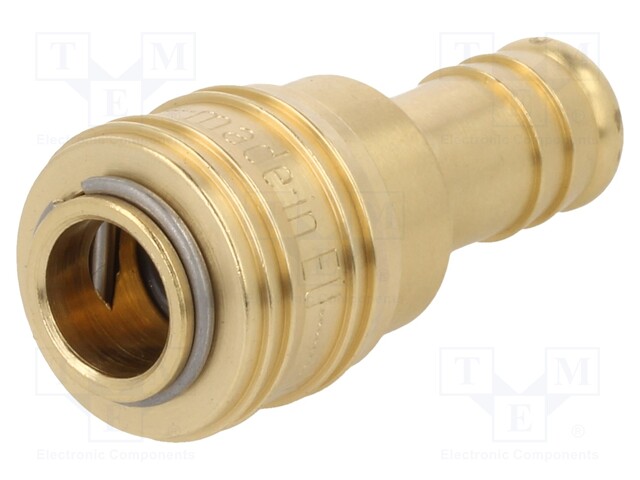 Quick connection coupling; straight; max.35bar; brass; D: 25mm