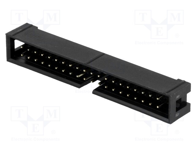 Socket; IDC; male; PIN: 40; straight; THT; gold-plated; 2.54mm