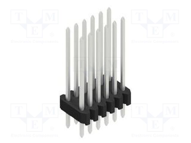 Connector: pin strips; pin header; male; PIN: 12; 1.27mm; THT; 2x6