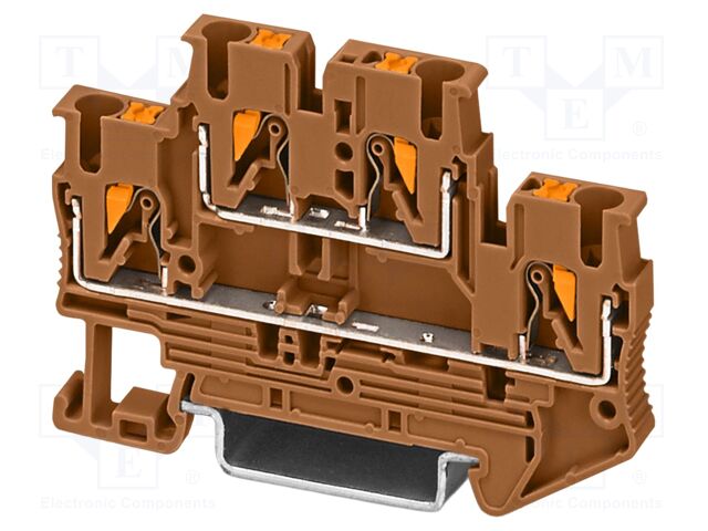 Splice terminal: rail; PT; PA; L: 45.8mm; terminals: 4; W: 5.2mm