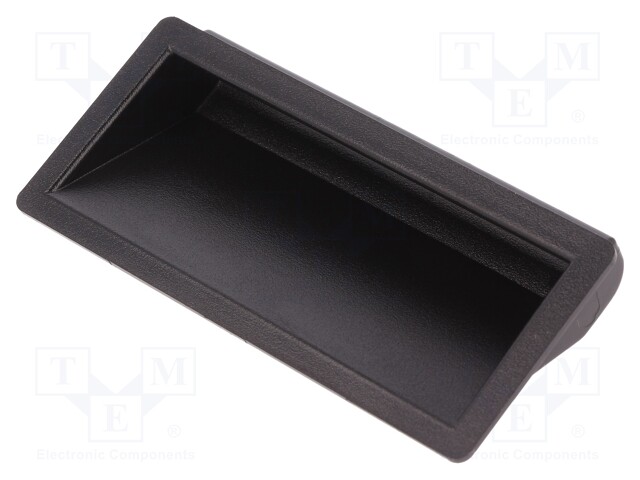 Handle; Mat: ABS; black; H: 16mm; L: 40mm; W: 90mm