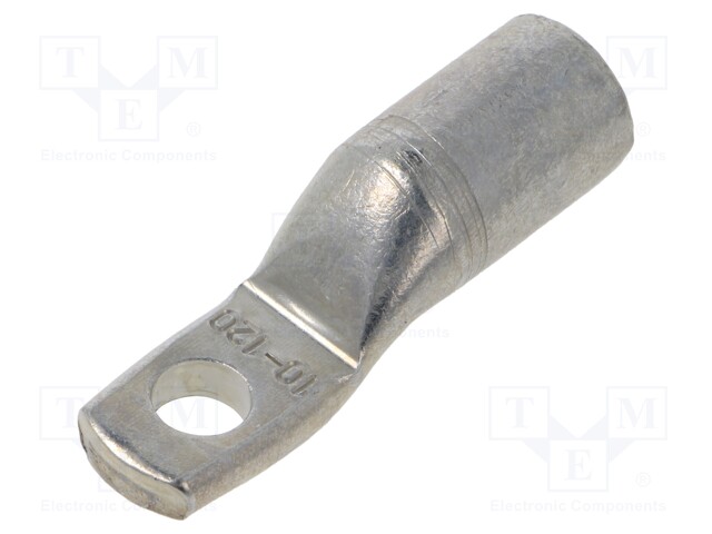 Tip: ring tube; M10; 120mm2; crimped; for cable; tinned; copper