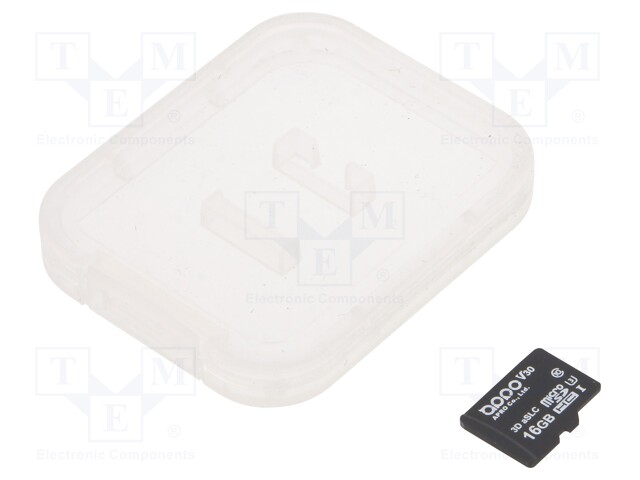 Memory card; industrial; 3D aSLC,microSDHC; 16GB; -25÷85°C