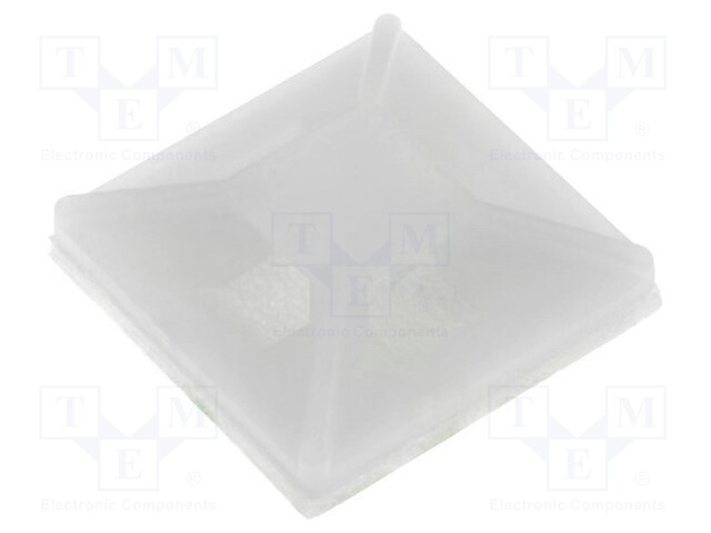 Cable tie holder; polyamide; UL94V-2; natural; A: 13mm; B: 3.2mm