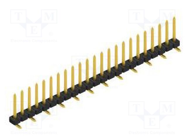 Connector: pin strips; pin header; male; PIN: 23; 2mm; SMT; 1x23