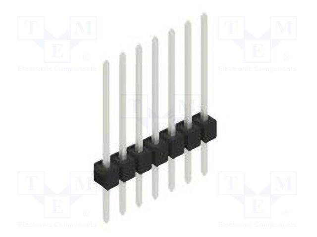 Connector: pin strips; pin header; male; PIN: 7; 2.54mm; THT; 1x7