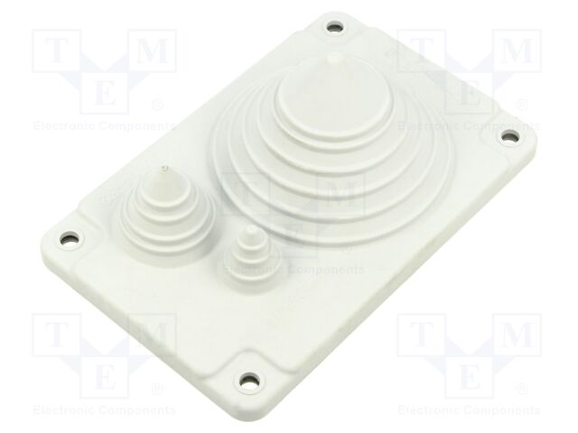 Multigate grommet; elastomer thermoplastic TPE; light grey