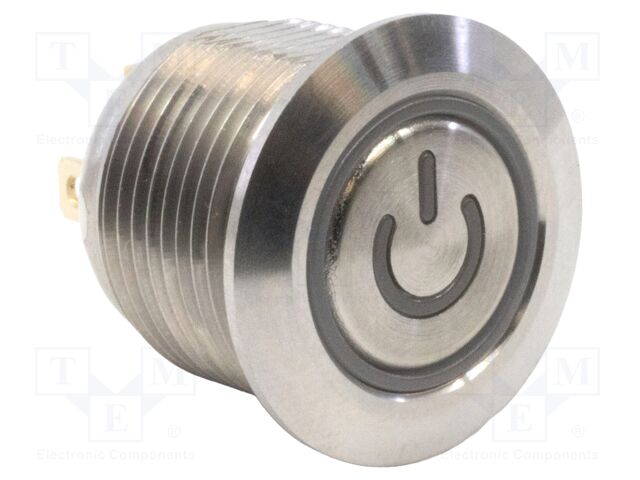 Switch: vandal resistant; Pos: 2; SPST-NO; 2A/36VDC; IP67; OFF-(ON)