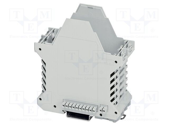 Enclosure base; with FE contact,with terminals; grey; UL94V-0