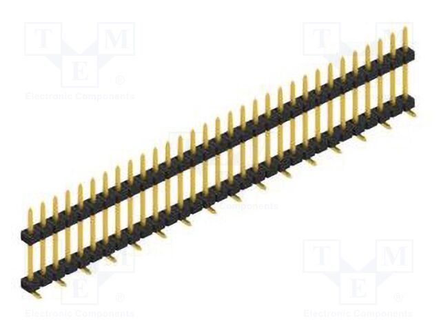Connector: pin strips; pin header; male; PIN: 31; 2mm; SMT; 1x31
