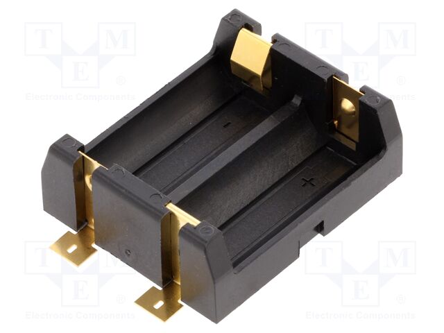 Holder; SMT; Size: CR123A; Batt.no: 2
