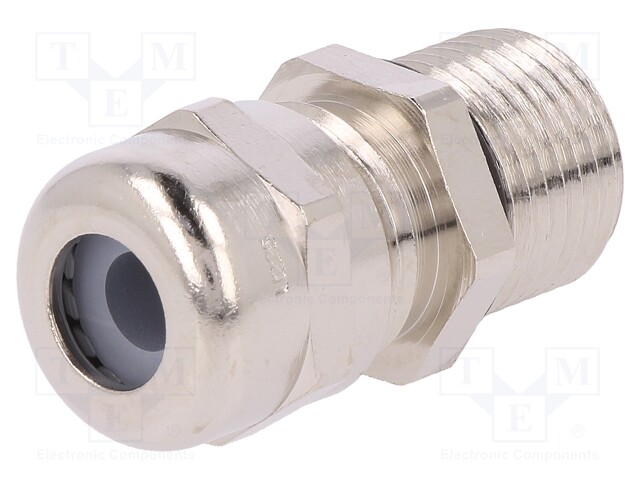 Cable gland; with long thread; PG9; IP68; Mat: brass
