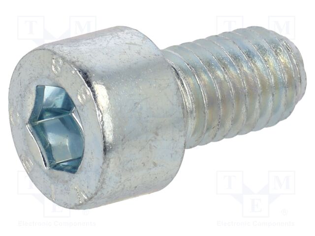 Screw; M5x140; 0.8; Head: cheese head; hex key; HEX 4mm; steel; zinc