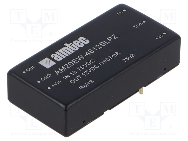 Converter: DC/DC; Protection: short circuit protection SCP