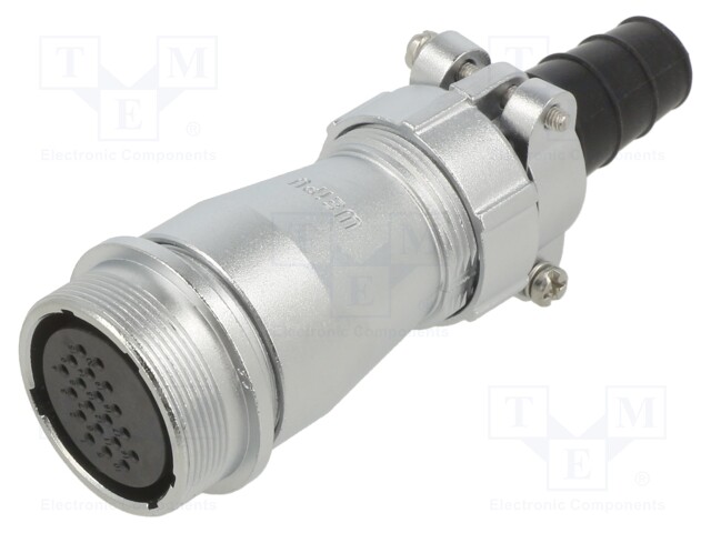 WF28; plug; female; PIN: 20; IP65; 11.5÷13.6mm; 5A; soldering; 400V