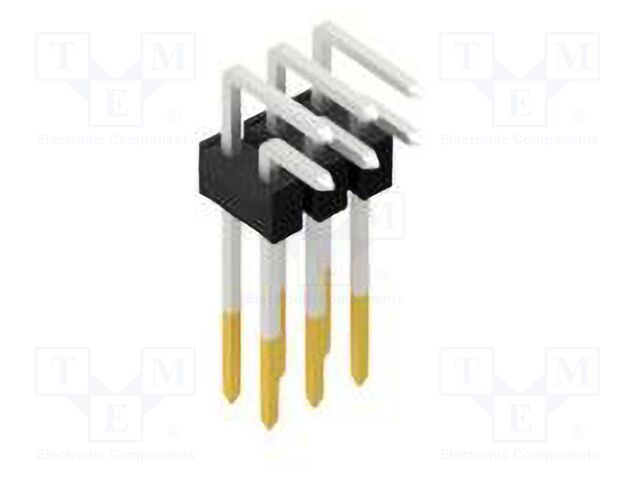 Connector: pin strips; pin header; male; PIN: 6; 2.54mm; THT; 2x3