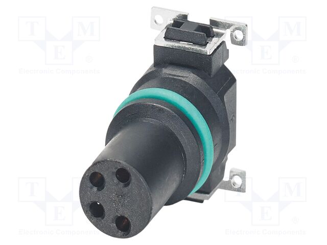 Connector: M8; PIN: 4; 4A; 48V; straight; unshielded; contact insert