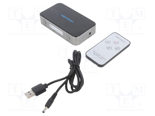 Switch; HDCP 1.2,HDMI 1.4; black,grey; Out: HDMI socket