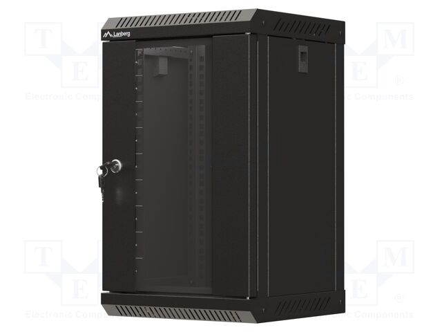 Enclosure: rack cabinet; Standard: 10"; 9U; black; Z: 300mm; X: 300mm
