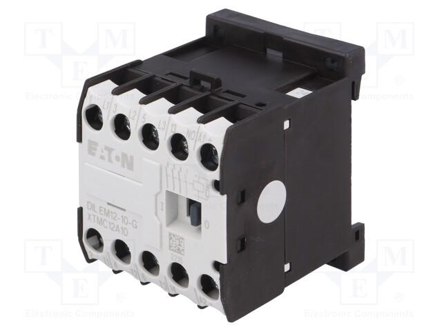 Contactor: 3-pole; NO x3; Auxiliary contacts: NO; 24VDC; 12A; DIN