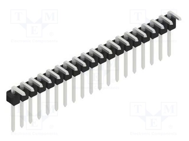 Connector: pin strips; pin header; male; PIN: 19; 2.54mm; THT; 1x19
