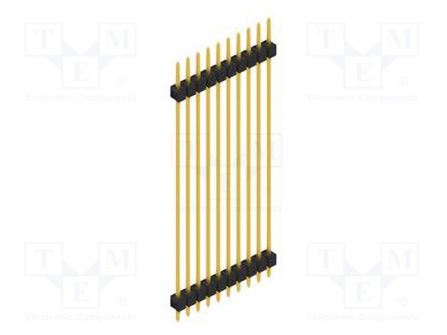 Connector: pin strips; pin header; male; PIN: 10; 2.54mm; THT; 1x10