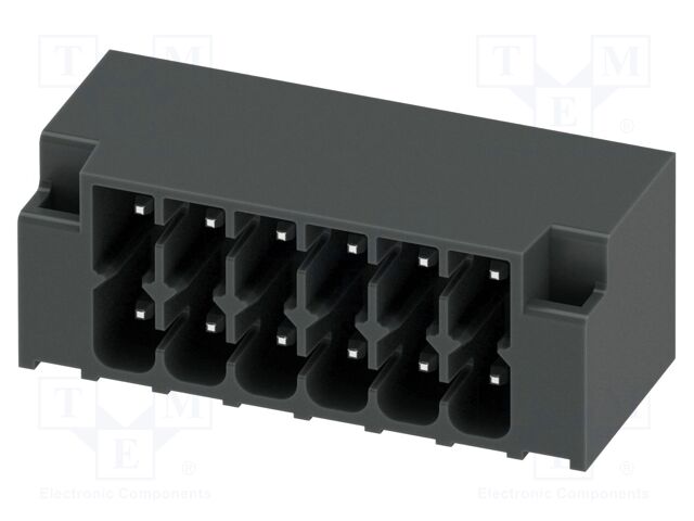 PCB headers, nominal cross section: 1.5 mm2, color: black, n