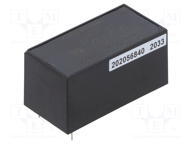 Converter: AC/DC; 6W; 90÷264VAC; Uout: 24VDC; Iout: 250mA; 83%